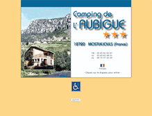 Tablet Screenshot of campingdelaubigue.fr